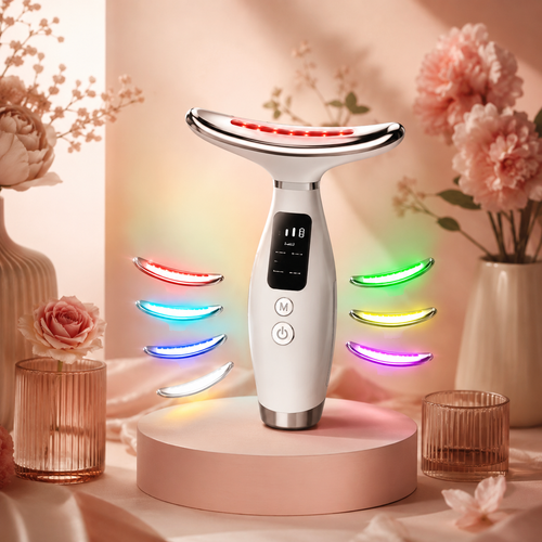 EliGlow - Masajeador Facial y Cuello Luz LED