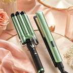 EliGlow - Combo Plancha de Aguacate + Pinza Rizadora Ondas Sirena
